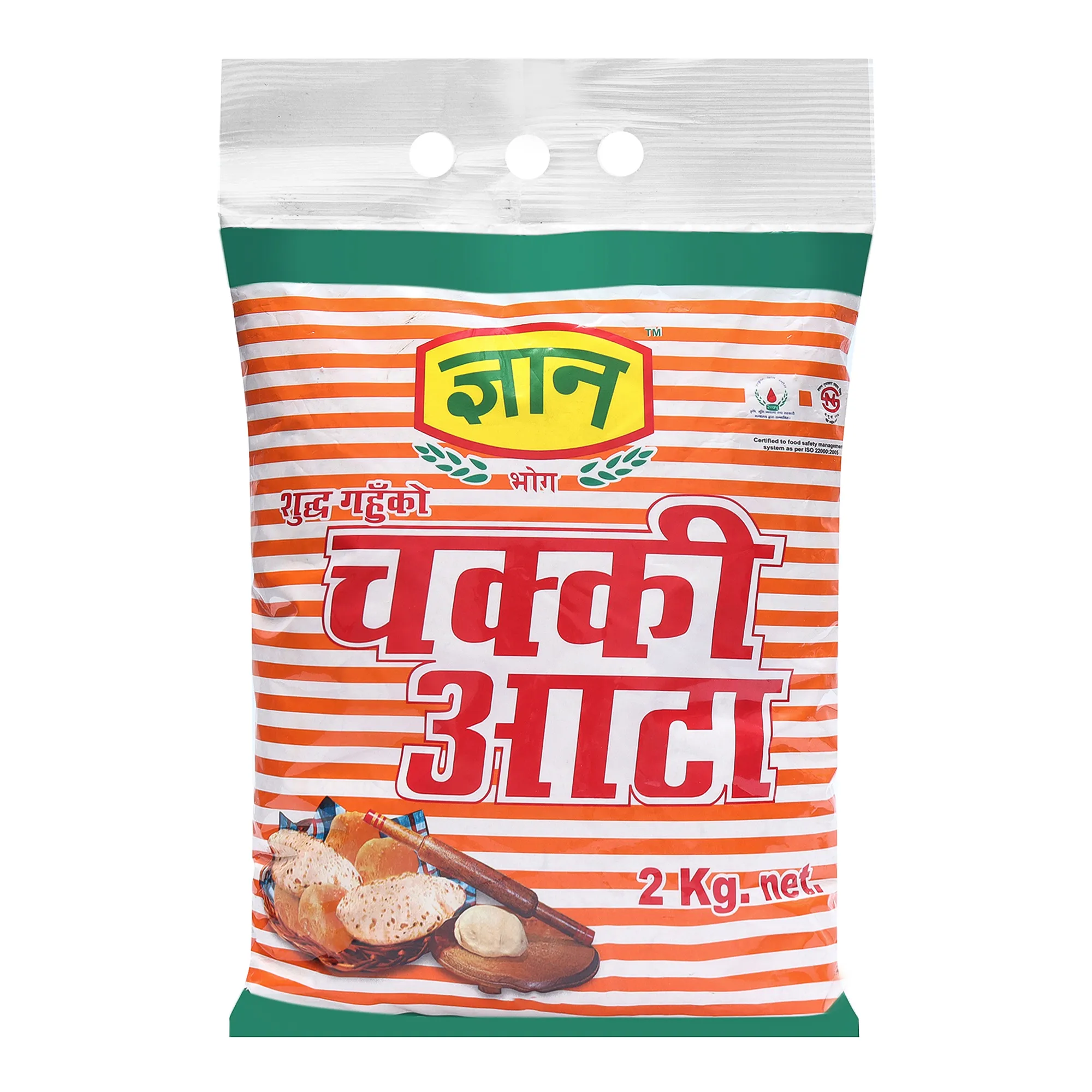 Gyan Chakki Atta 2 kg Per Bora (25 pkt)